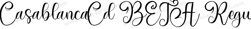 CasablancaCd BETA Regular字体转换